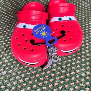 I am selling light up lighting MC Queen crocs brand new!